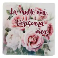 Magnet din ceramica "La multi ani