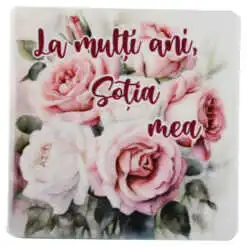 Magnet din ceramica "La multi ani