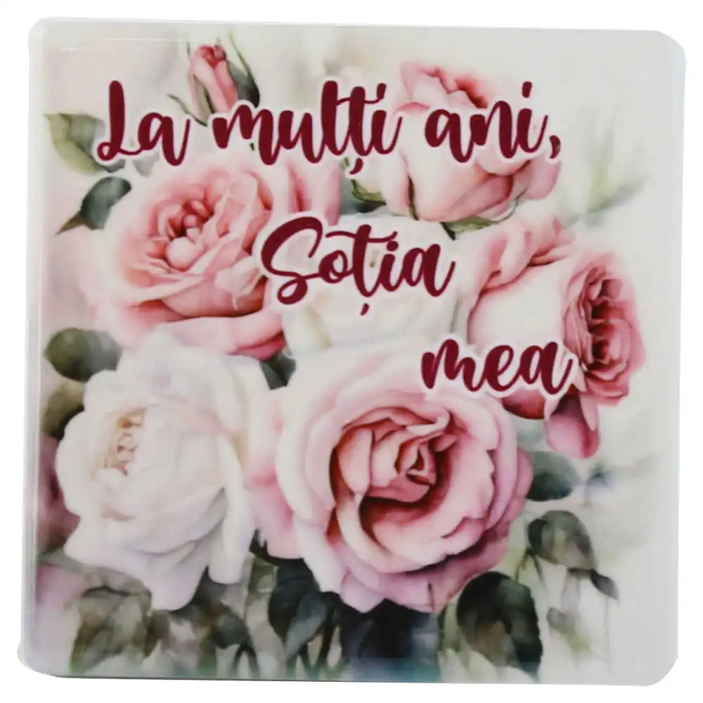 Magnet din ceramica "La multi ani