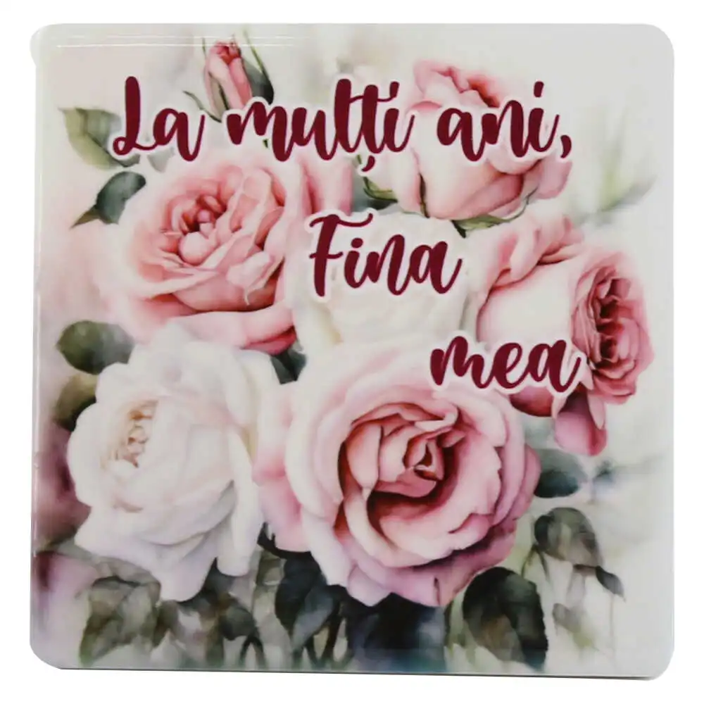 Magnet din ceramica "La multi ani