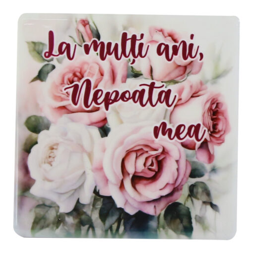 Magnet din ceramica "La multi ani