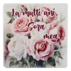 Magnet din ceramica "La multi ani
