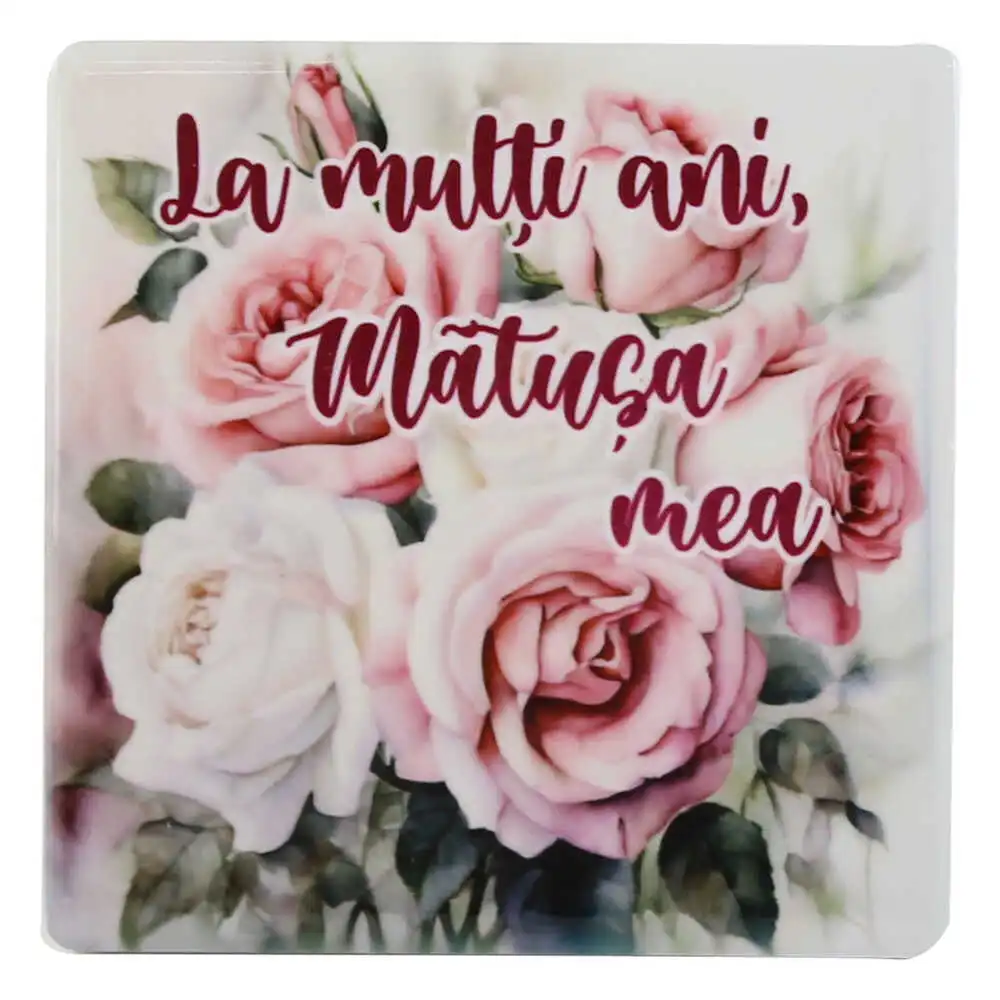 Magnet din ceramica "La multi ani Magnet din ceramica "La multi ani