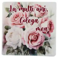 Magnet din ceramica "La multi ani