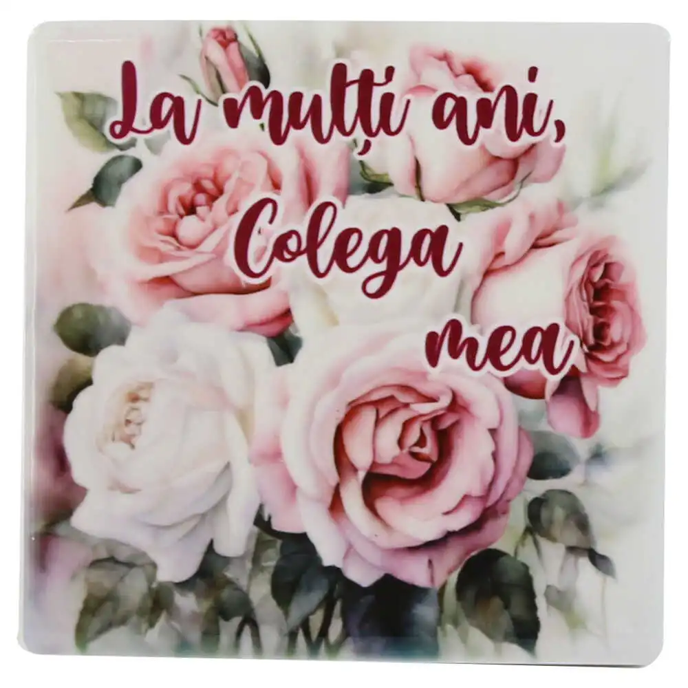 Magnet din ceramica "La multi ani Magnet din ceramica "La multi ani