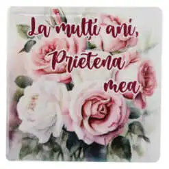 Magnet din ceramica "La multi ani