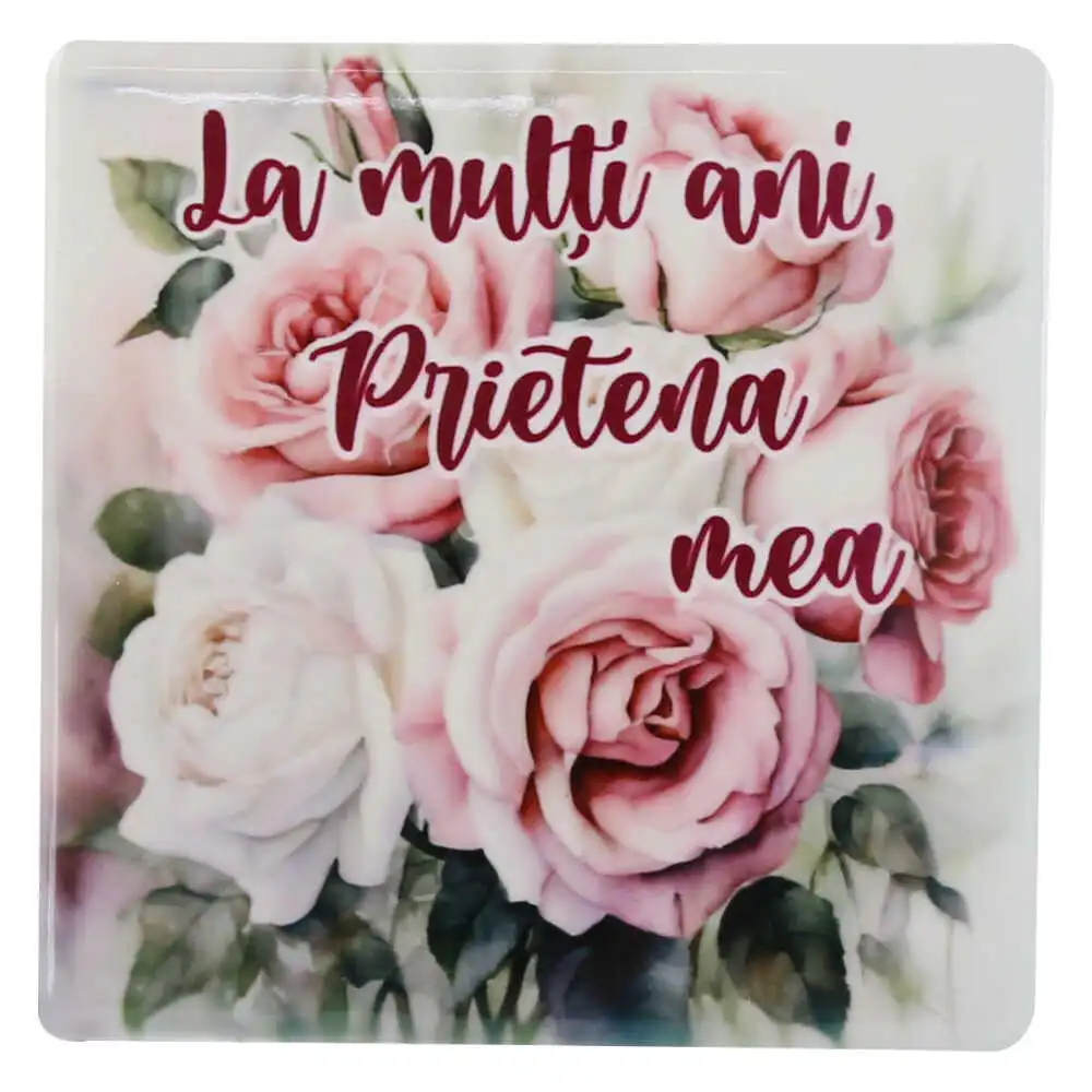 Magnet din ceramica "La multi ani
