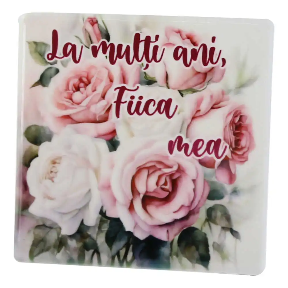 Magnet din ceramica "La multi ani
