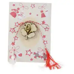 Martisor Ghiocel din lemn 2 CM