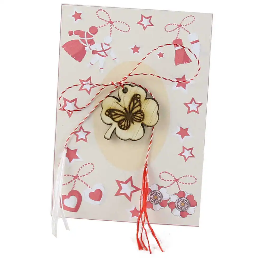 Martisor Fluturas din lemn 2 CM Martisor Fluturas din lemn 2 CM