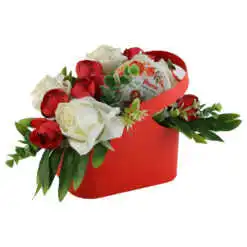 Aranjament floral cu decor 24x22 CM