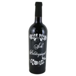Vin rosu 750 ml "Sok Boldogsagot!"
