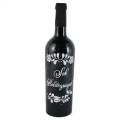 Vin rosu 750 ml "Sok Boldogsagot!"