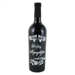 Vin rosu 750 ml "Boldog Nyugdijas eveket!"