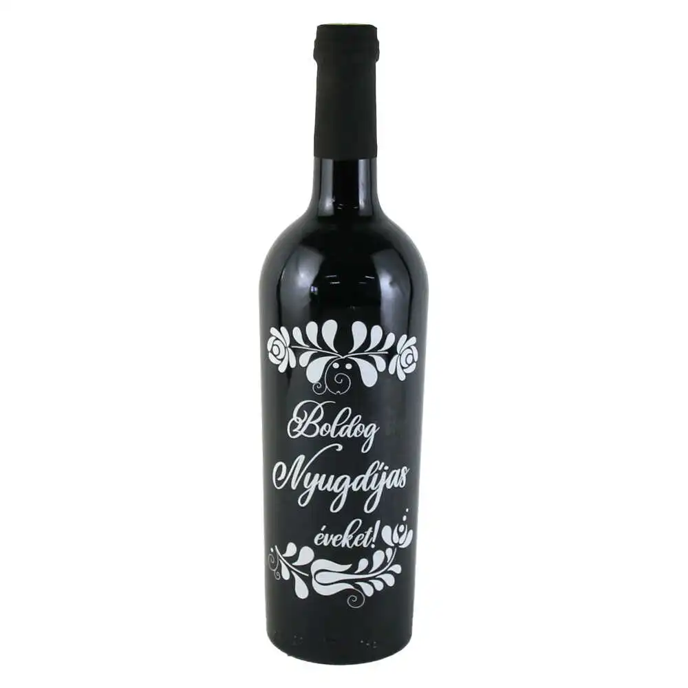Vin rosu 750 ml "Boldog Nyugdijas eveket!" Vin rosu 750 ml "Boldog Nyugdijas eveket!"