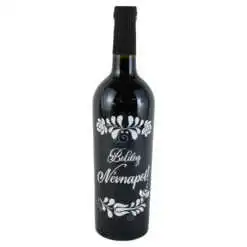 Vin rosu 750 ml "Boldog Nevnapot!"