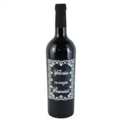 Vin rosu 750 ml "Felicitari cu ocazia Pensionarii!"