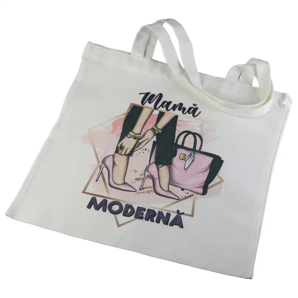 Sacosa textil "Mama Moderna" 40x40 CM Sacosa textil "Mama Moderna" 40x40 CM