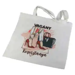 Sacosa textil cu fermoar "Vagany Keresztanya" 36 x 39 cm