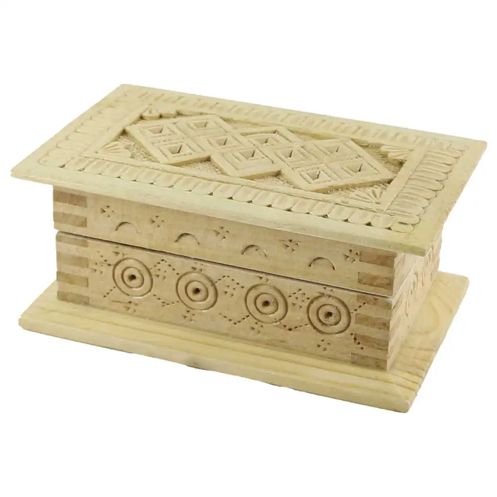 Cutie sculptata din lemn 16x10x7 CM Cutie sculptata din lemn 16x10x7 CM