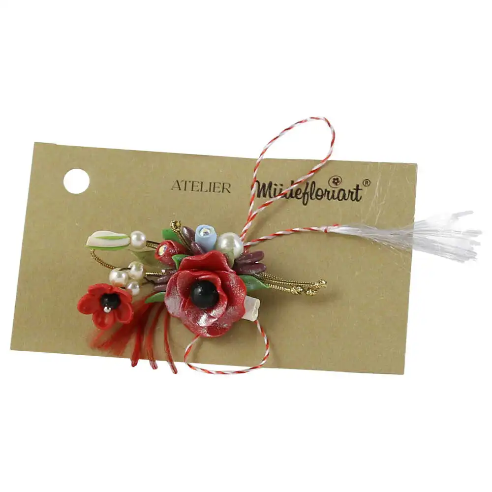 Brosa martisor cu margele - Modele variate