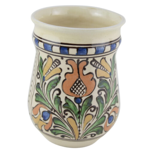 Suport pentru facalet din ceramica de Corund si pictat cu motive traditionale in diferite culori