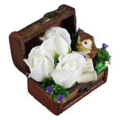 Aranjament floral pentru Absolvire cu bufnita 12x10 CM