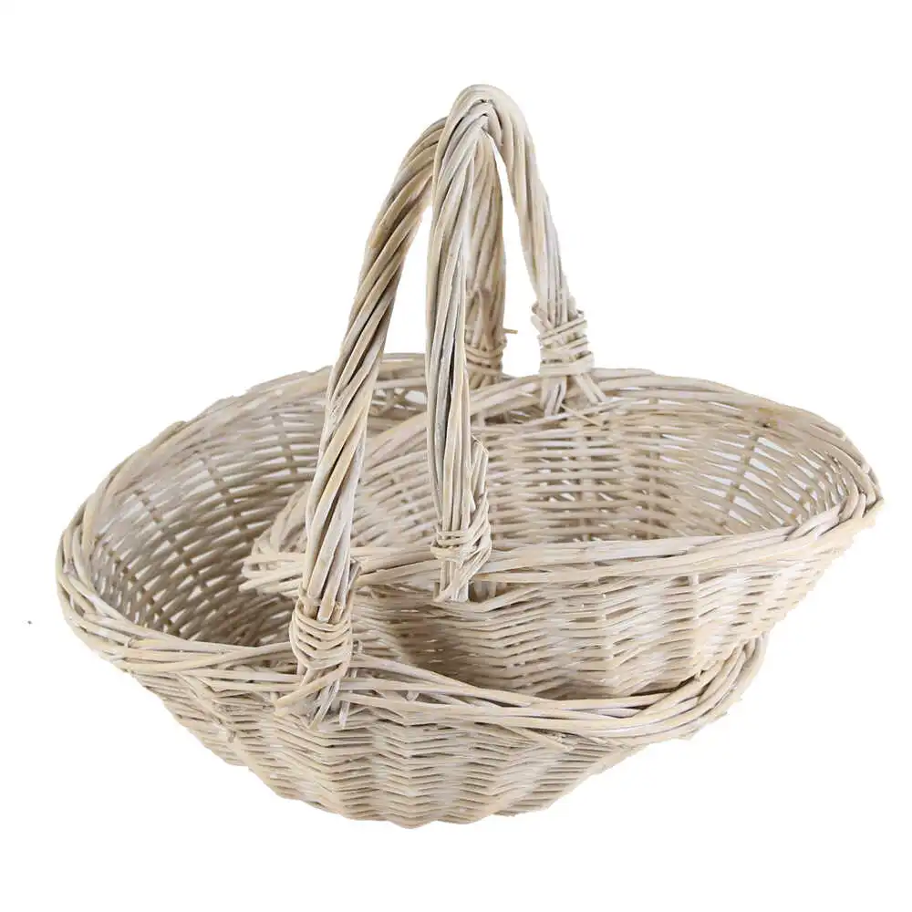 Set 2 cosuri din rachita cu manere 25x22/21x18 CM