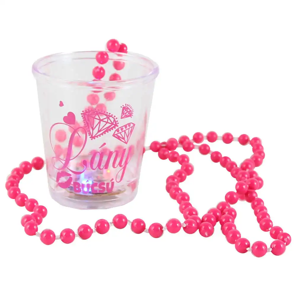 Colier pahar shot cu led "Leanybucsu" - Se vinde 10 buc./pach.