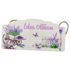 Suport pentru chei din lemn cu 3 carlige "Edes Otthon" 23.5x11.5 CM