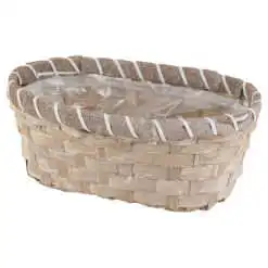 Ghiveci oval Quinn din rachita 23x16 CM