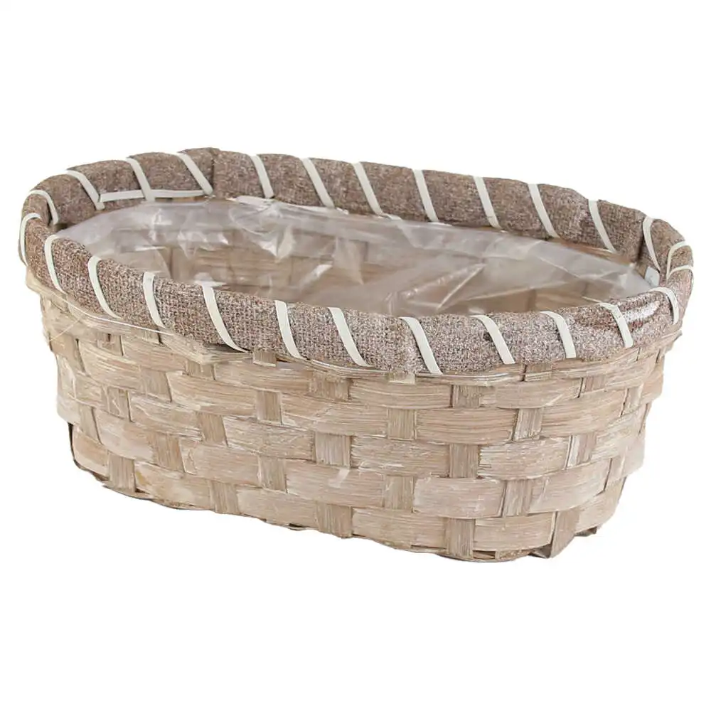 Ghiveci oval Quinn din rachita 23x16 CM