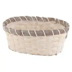 Ghiveci oval Quinn din rachita 23x16 CM