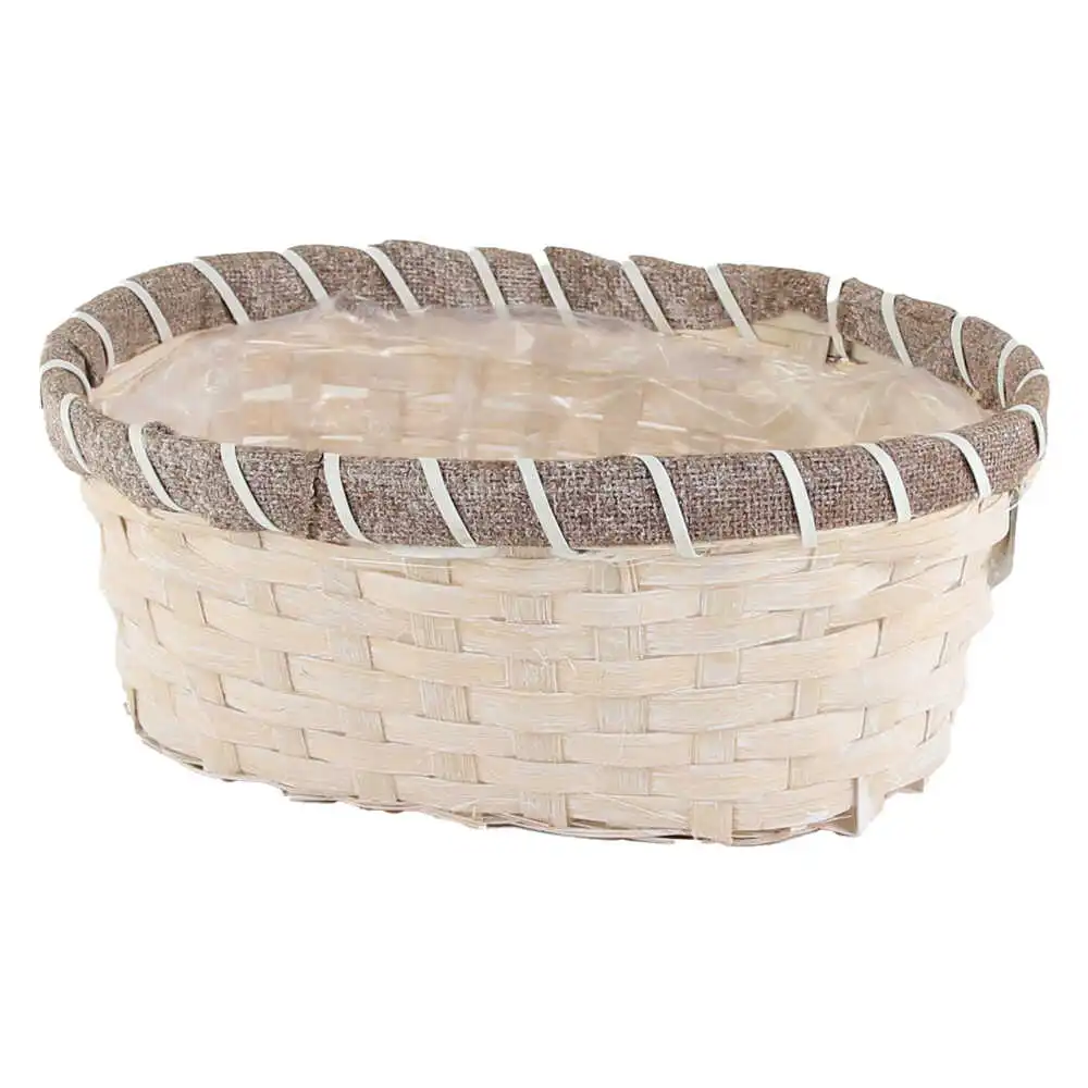 Ghiveci oval Quinn din rachita 23x16 CM