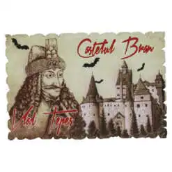 Magnet frigider din lemn "Romania" 9x6 CM