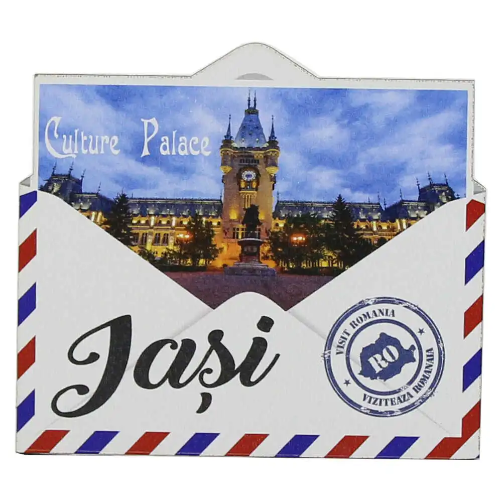 Magnet frigider din lemn "Romania" 9x8 CM Magnet frigider din lemn "Romania" 9x8 CM