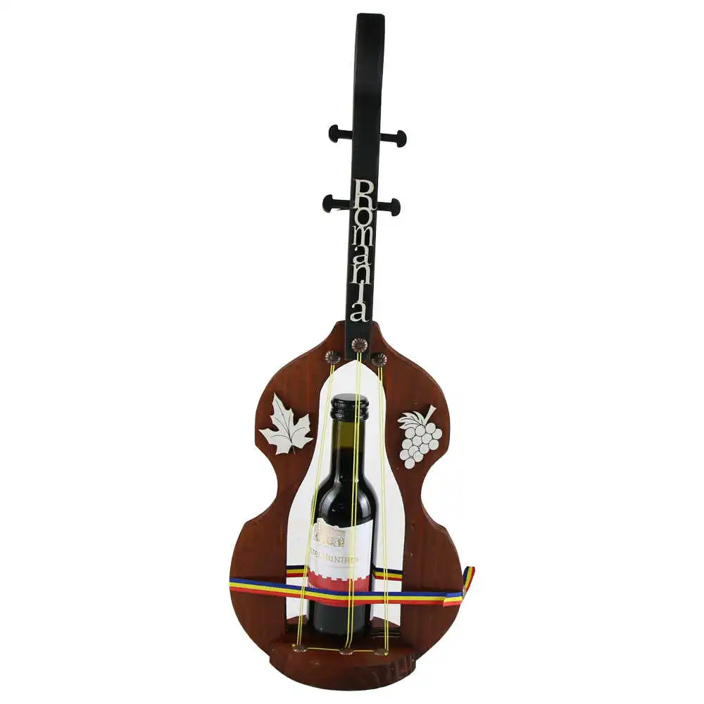 Suport lemn cu sticla de vin Suport lemn cu sticla de vin