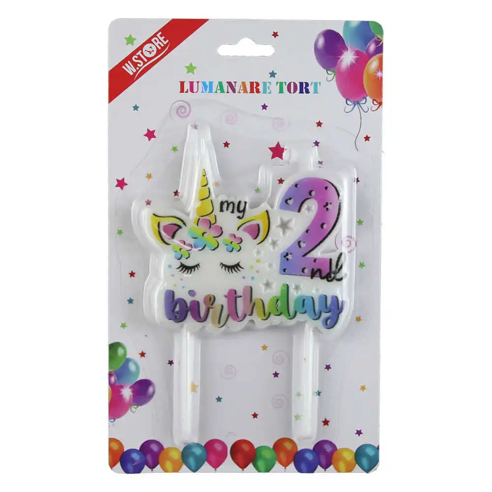 Lumanare tort "My 2 nd Birhday