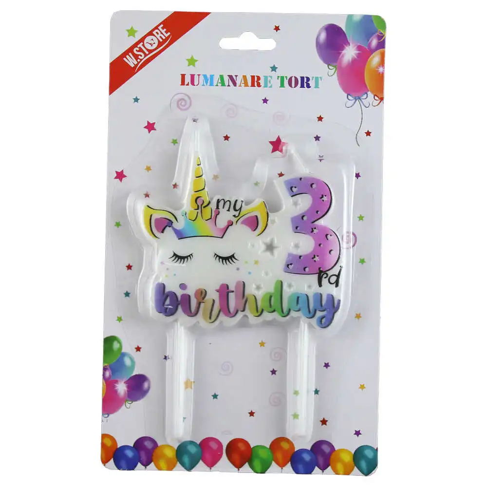Lumanare tort "My 3 th Birhday