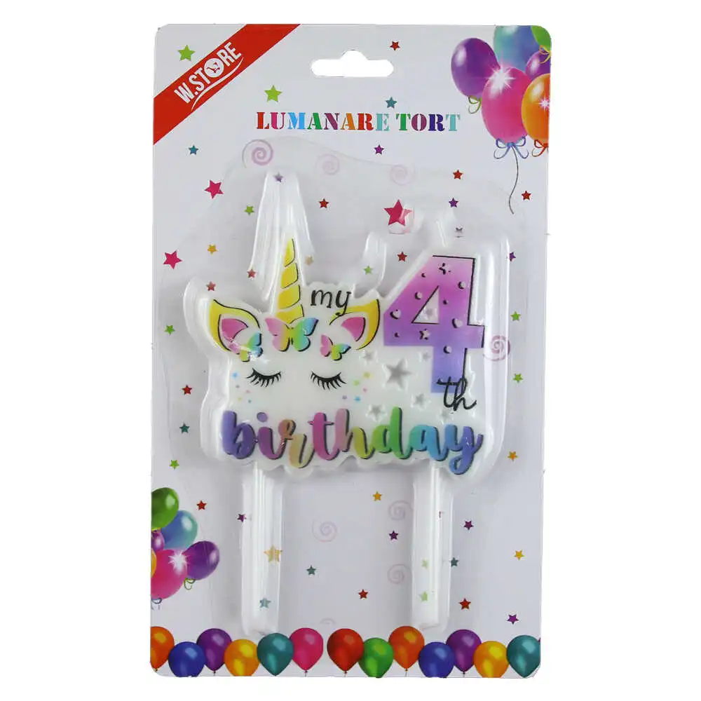 Lumanare tort "My 4 th Birhday