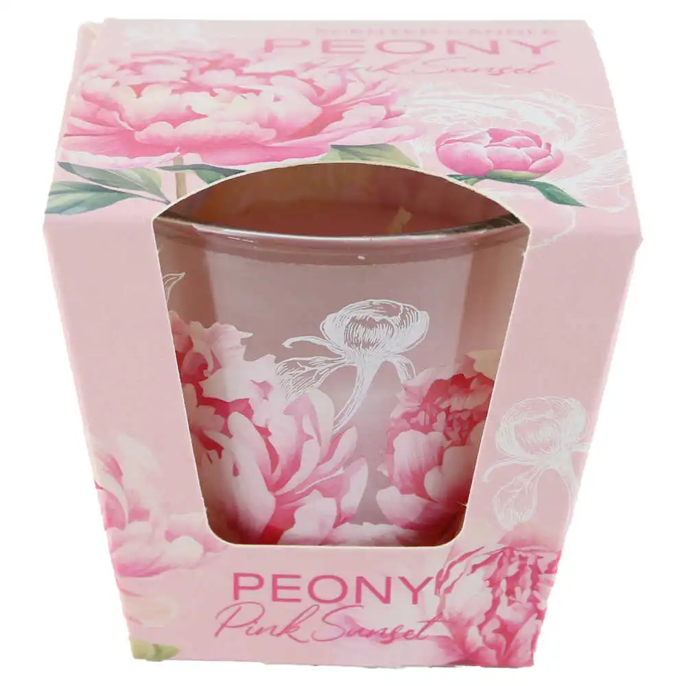 Lumanare parfumata in pahar 115 gr Peony Pink Sunset Lumanare parfumata in pahar 115 gr Peony Pink Sunset