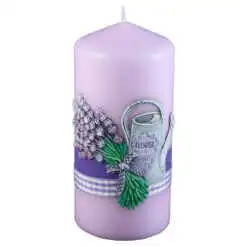 Lumanare parfumata cilindrica Lavender Garden 7x15 CM