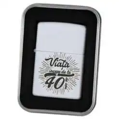 Bricheta metalica "Viata incepe de la 40 de ani"