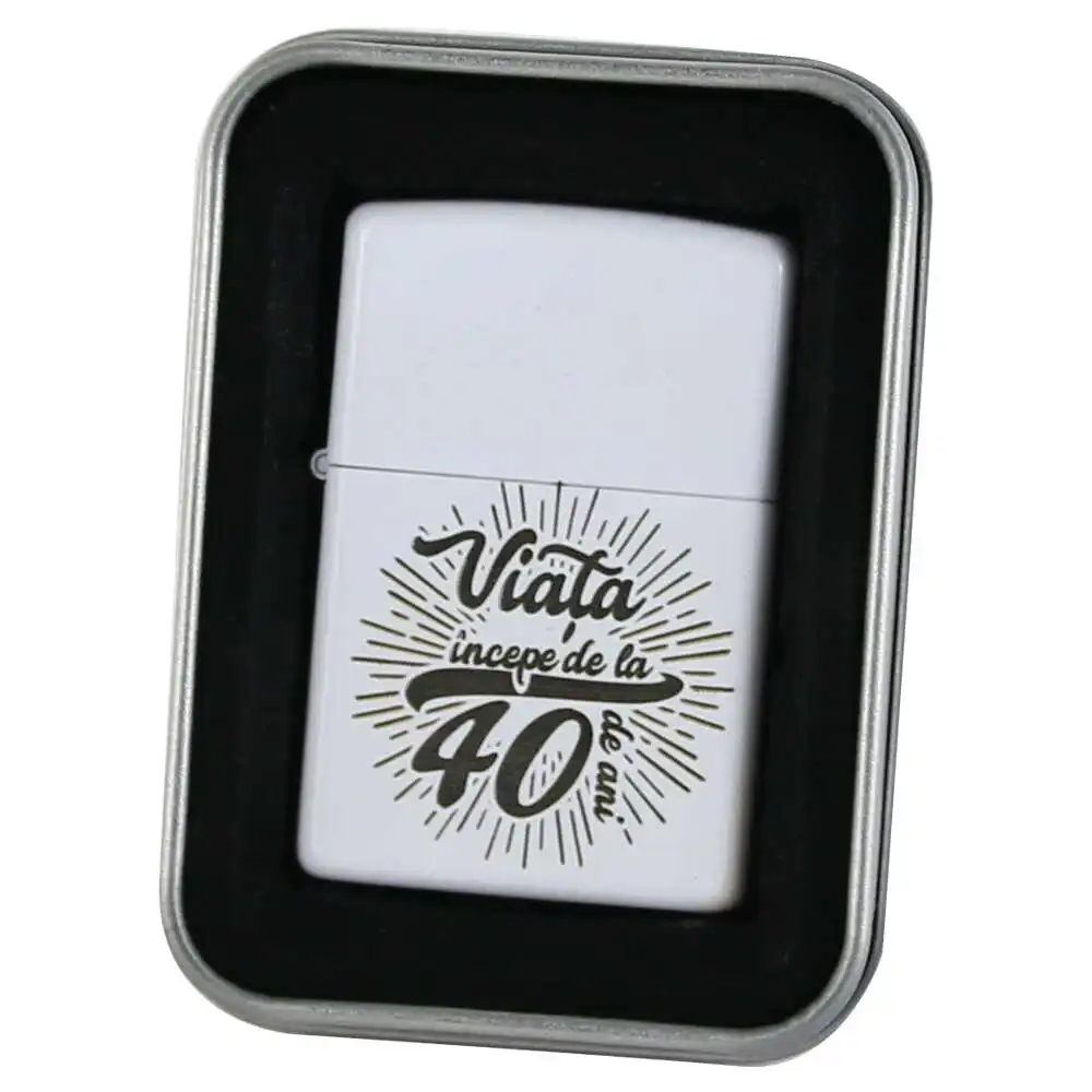 Bricheta metalica "Viata incepe de la 40 de ani"