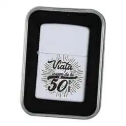 Bricheta metalica "Viata incepe de la 50 de ani"