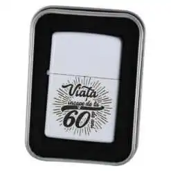 Bricheta metalica "Viata incepe de la 60 de ani"