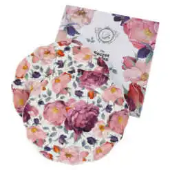 Set 2 farfurii desert "Spring Roses White"