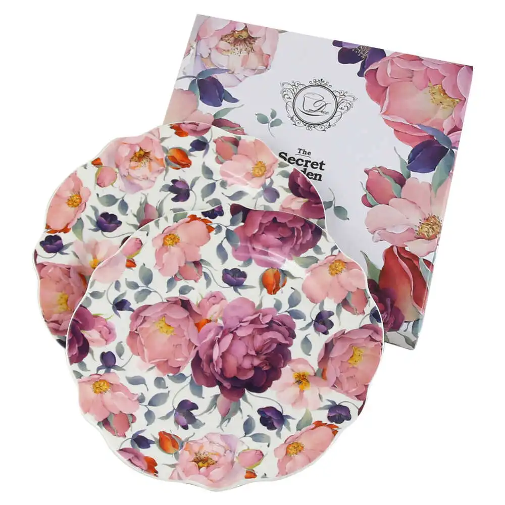 Set 2 farfurii desert "Spring Roses White" Set 2 farfurii desert "Spring Roses White"