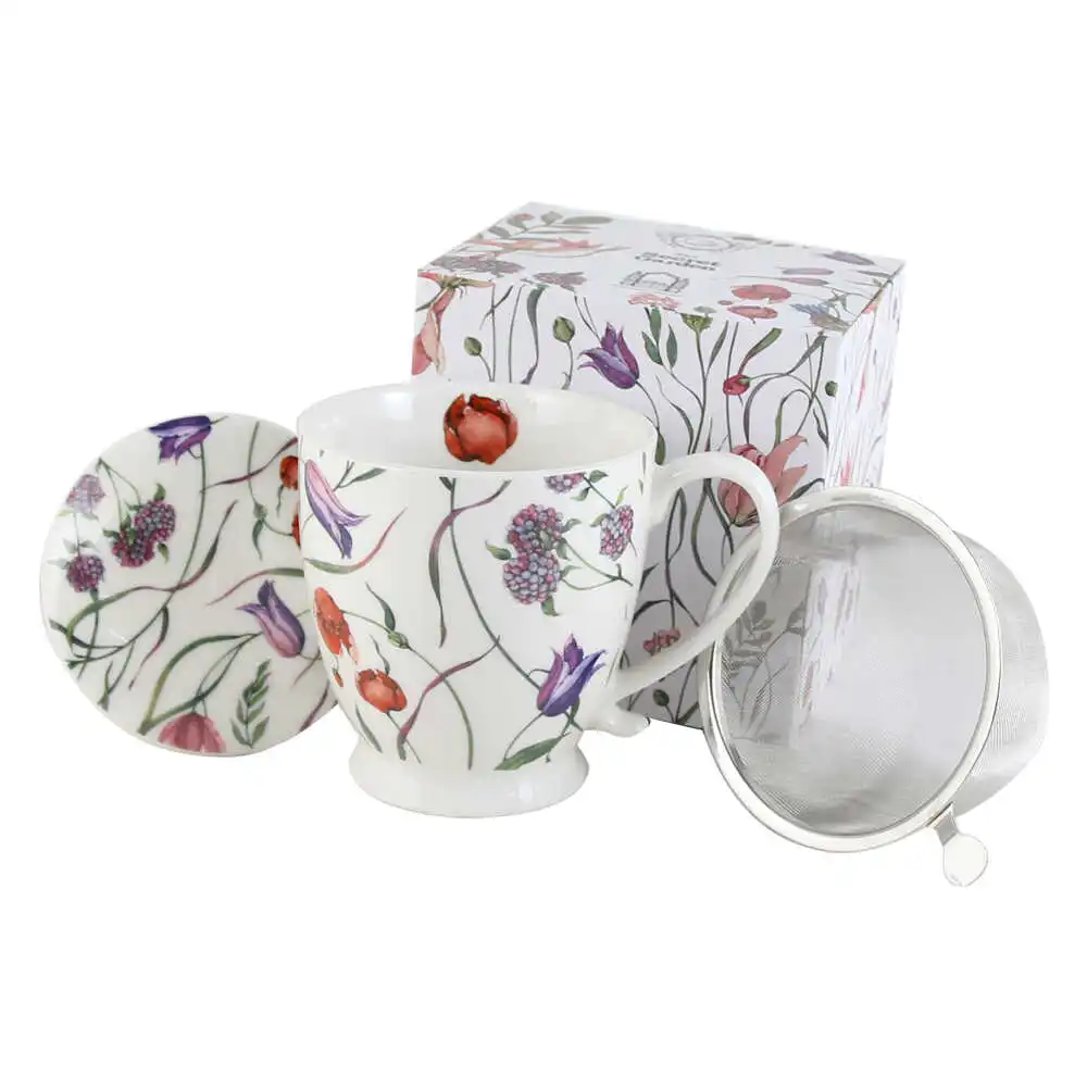 Cana portelan cu infuzor metalic si capac Cana portelan cu infuzor metalic si capac