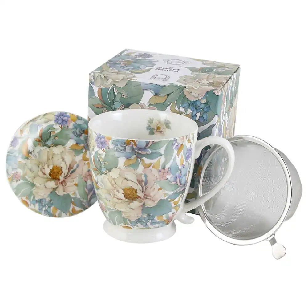 Cana portelan cu infuzor metalic si capac Cana portelan cu infuzor metalic si capac